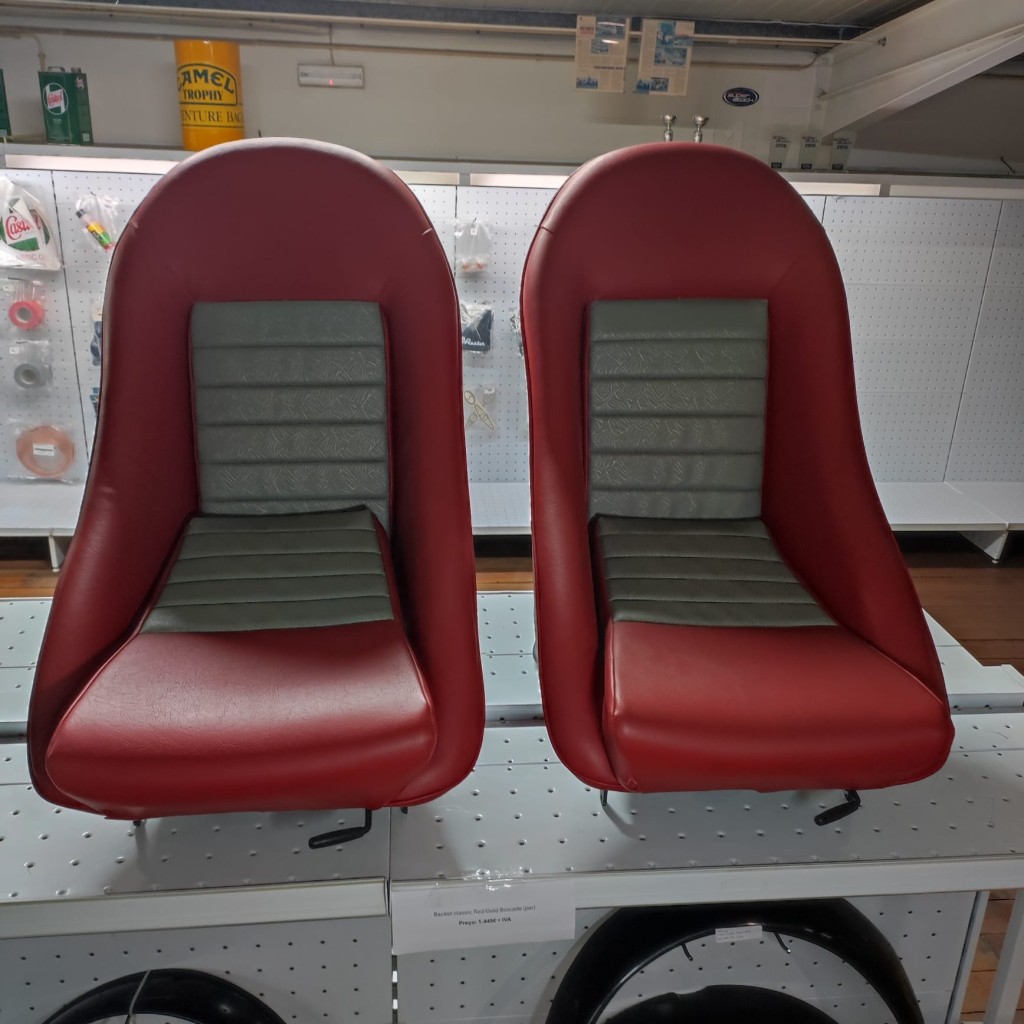 Par de backets Gold Brocade